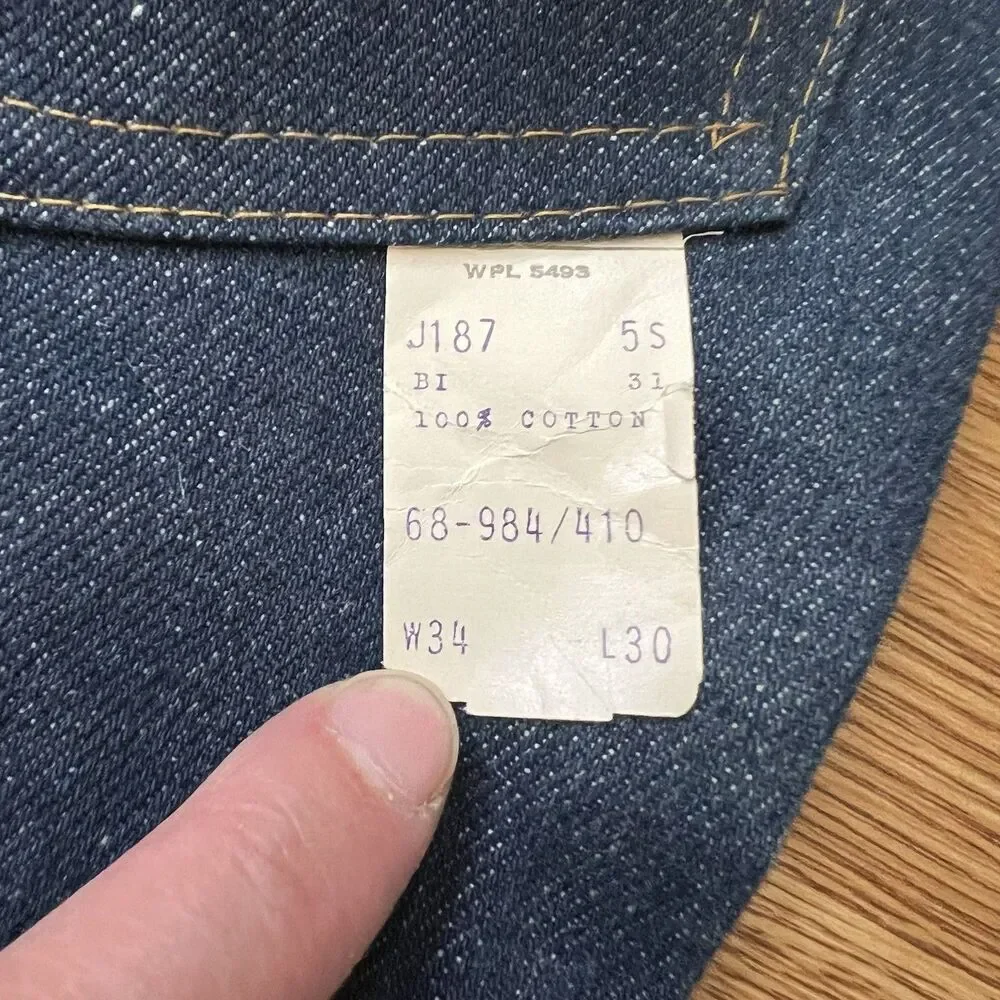 VTG 70s NOS Dee Cee Bootcut Flare Jeans Mens Sz 34x30 Western Cowboy Rodeo USA
